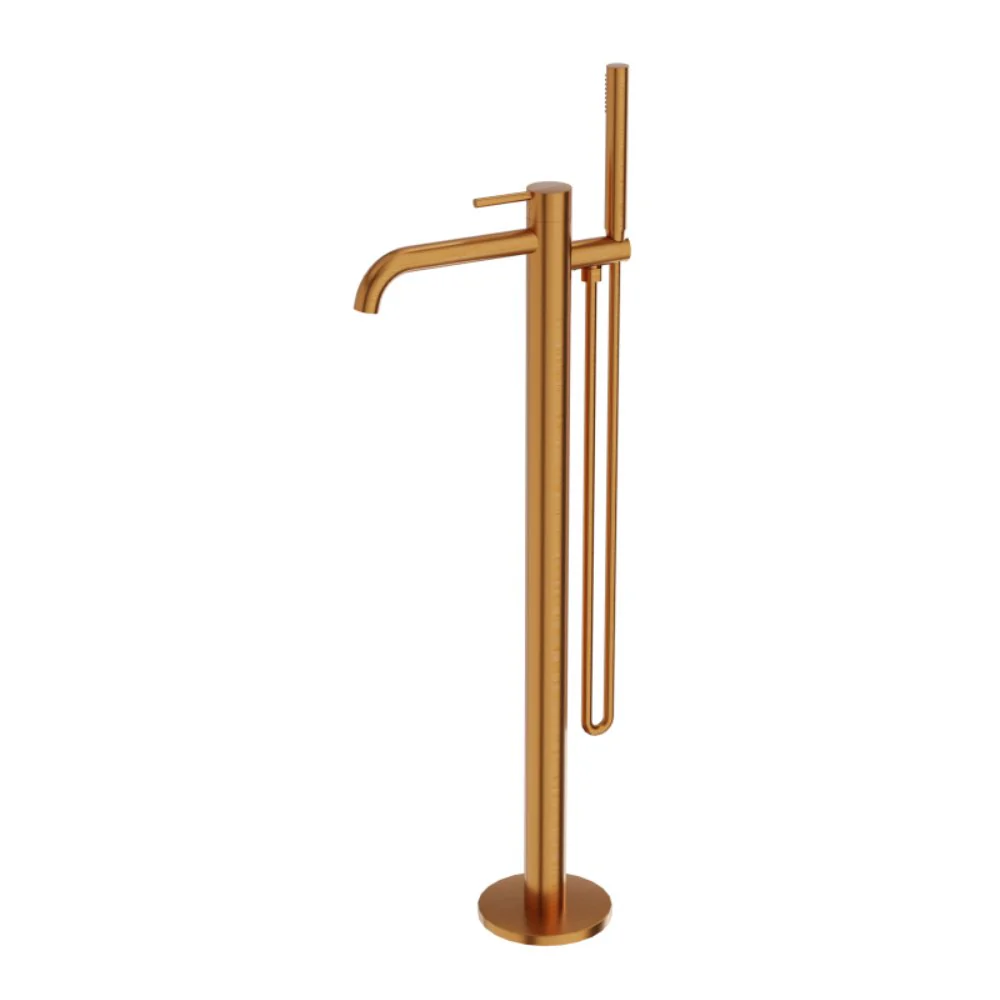 Orion Floor-Standing Bath Mixer Tap with Hand Shower - Image 3