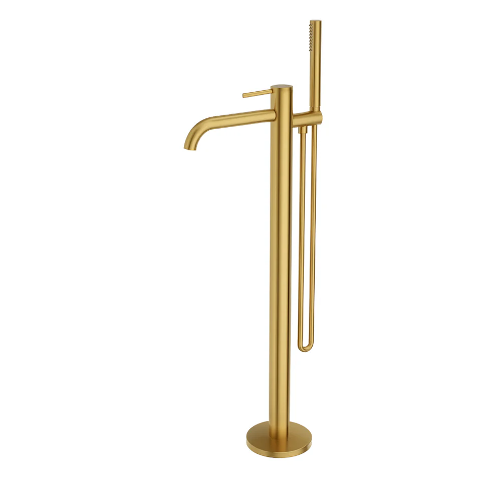 Orion Floor-Standing Bath Mixer Tap with Hand Shower - Image 4