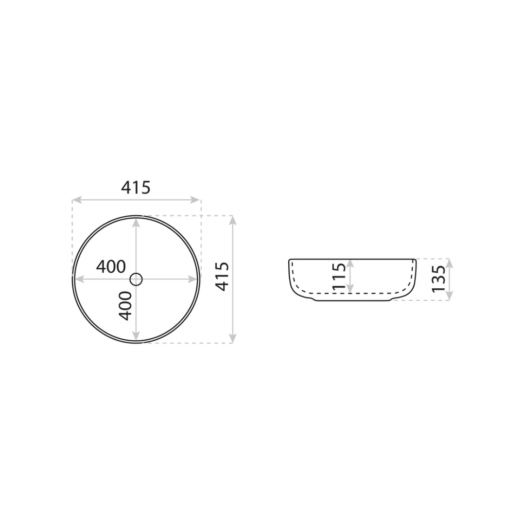 Papel Countertop Basin White - Image 2