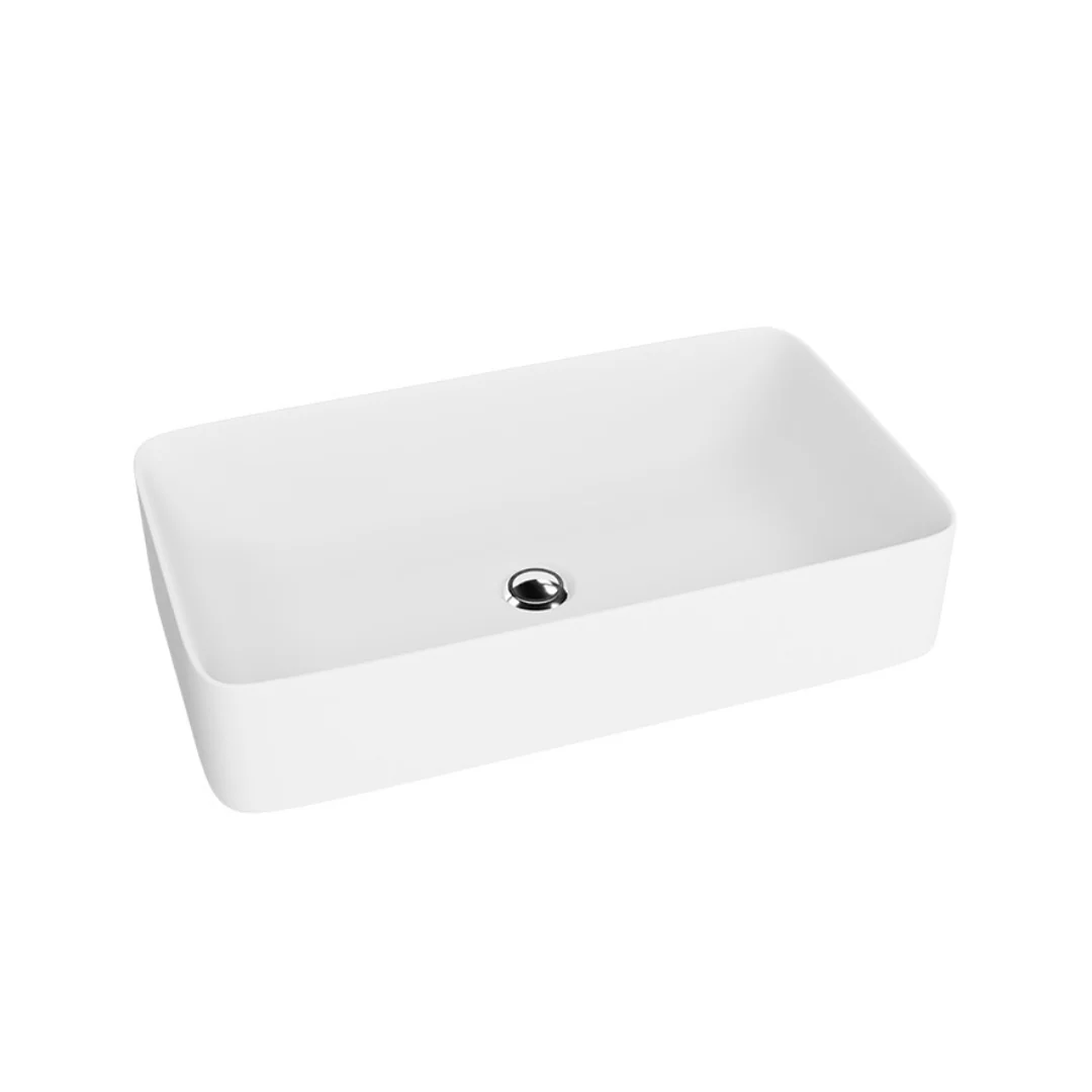 Pasana Countertop Washbasin 605x340x110mm - White Matt - Image 2