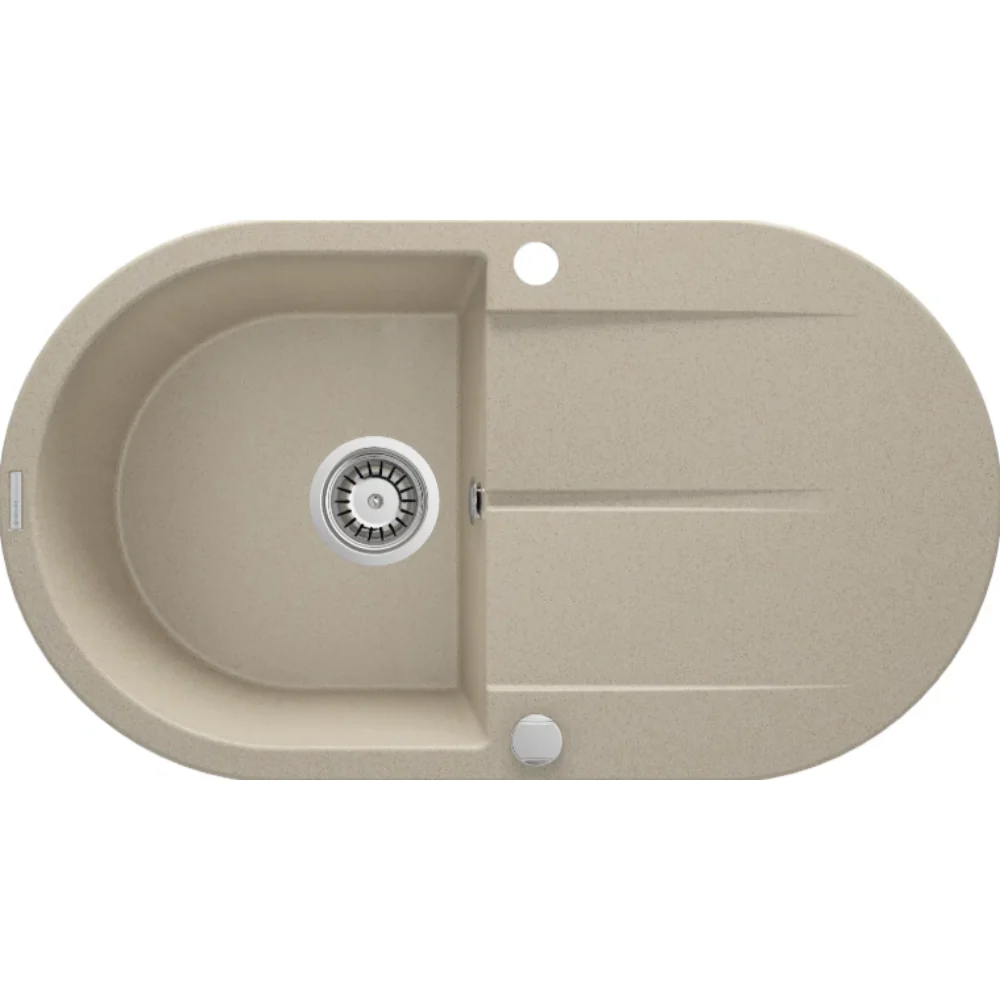 Deante Piva Granite Kitchen Sink – Reversible 1 Bowl - Image 5