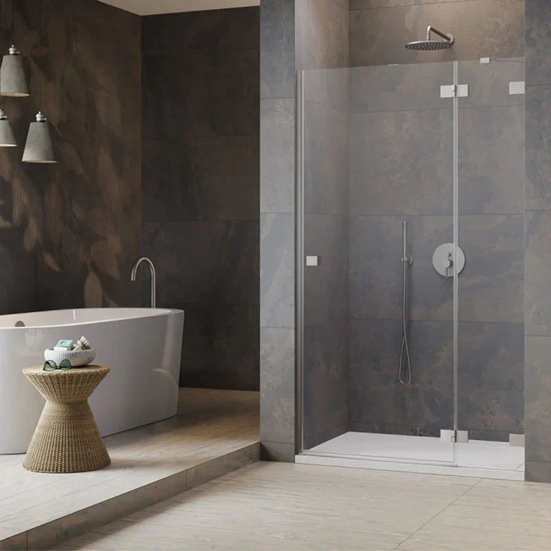 Radaway Essenza Pro DWJ Shower Door - Brushed Nickel