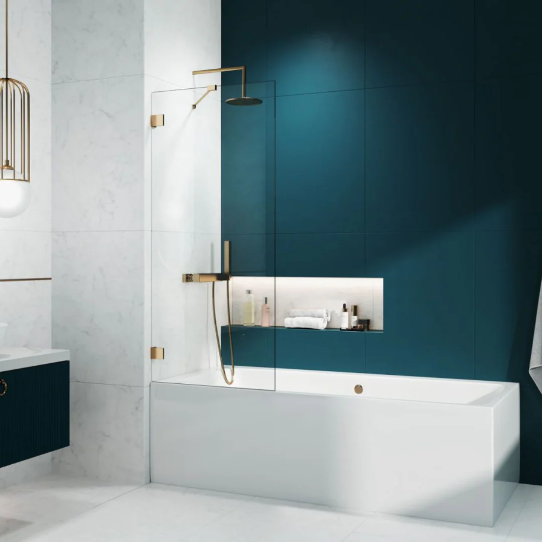 Radaway Essenza Pro PNJ II Bath Screen - Gold