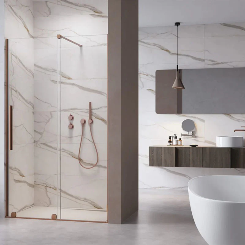 Radaway Furo Brushed Copper DWJ Premium Sliding Door - Image 3