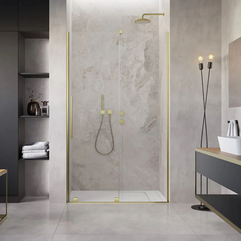 Radaway Furo Brushed Gold DWJ Premium Sliding Door