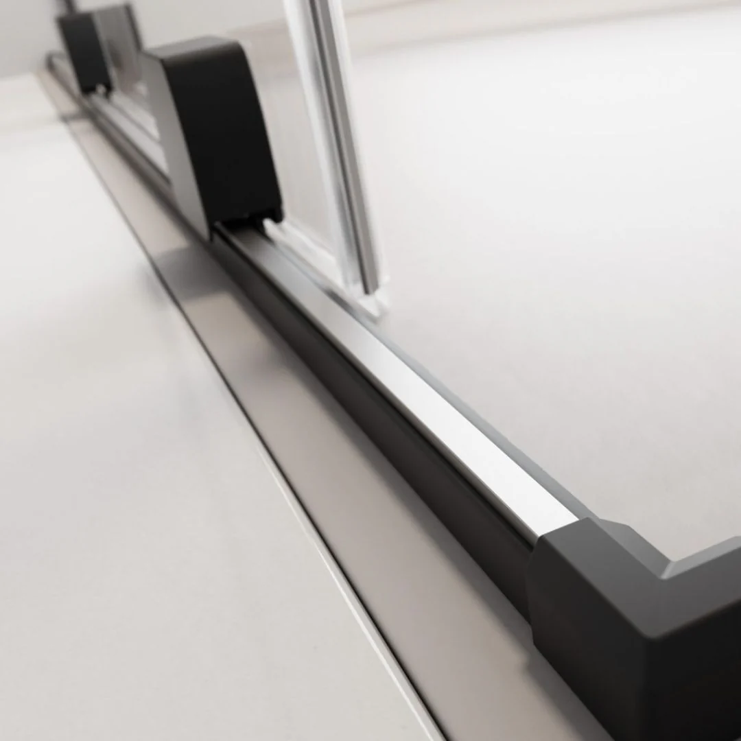 Radaway Furo Sliding Walk-In Shower Screen - Black - Image 5