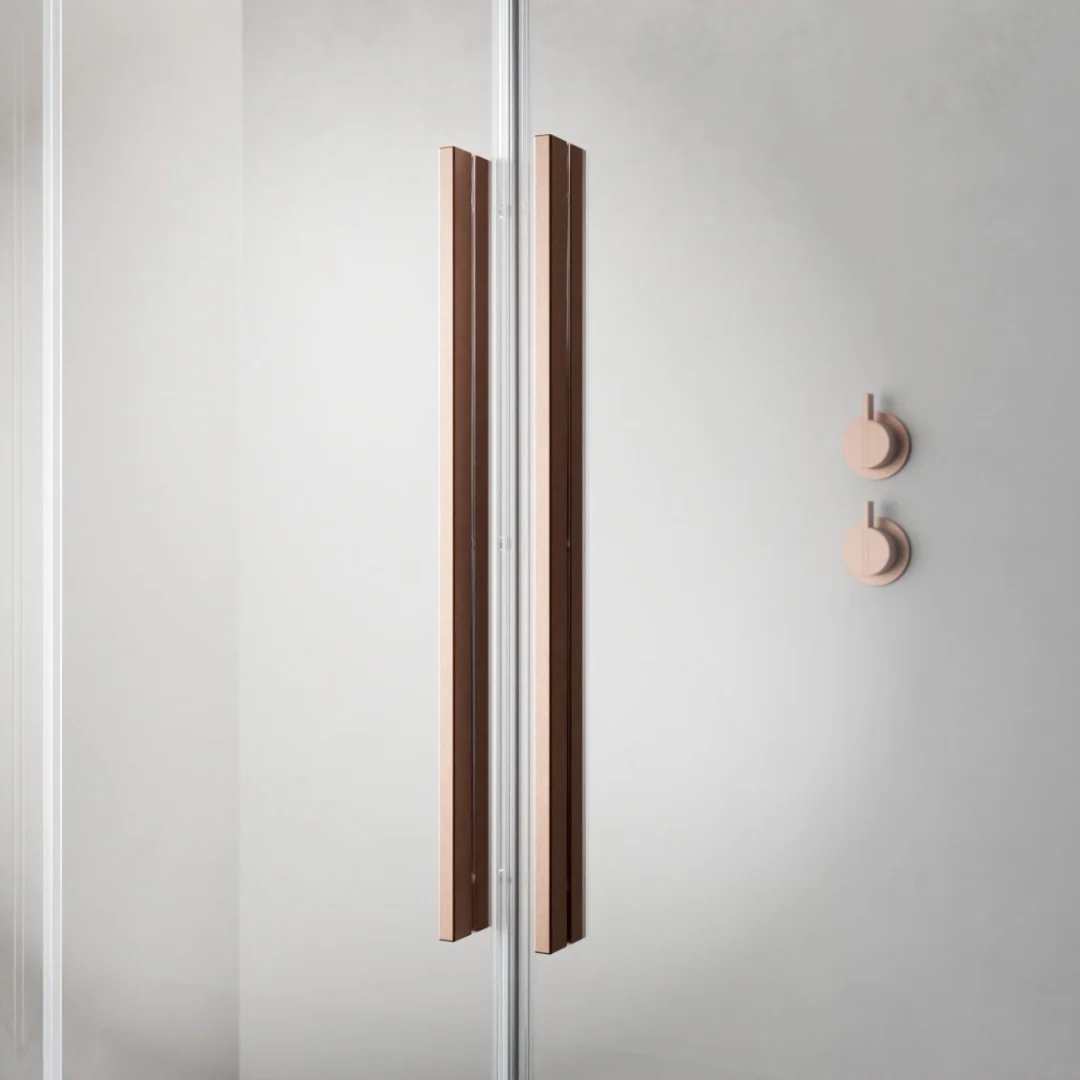 Radaway Furo Sliding Walk-In Shower Screen - Brushed Copper - Image 3