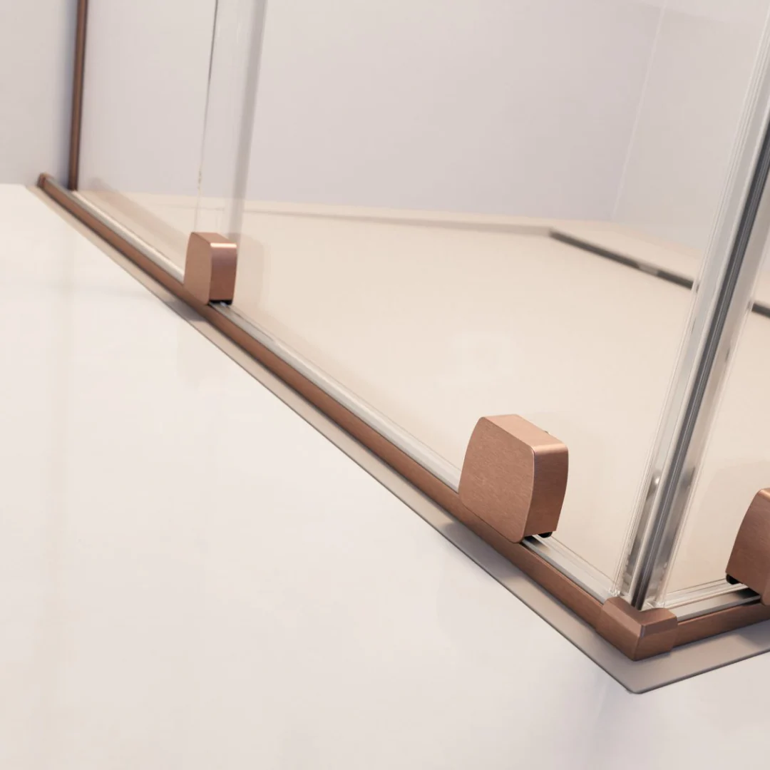 Radaway Furo Sliding Walk-In Shower Screen - Brushed Copper - Image 4