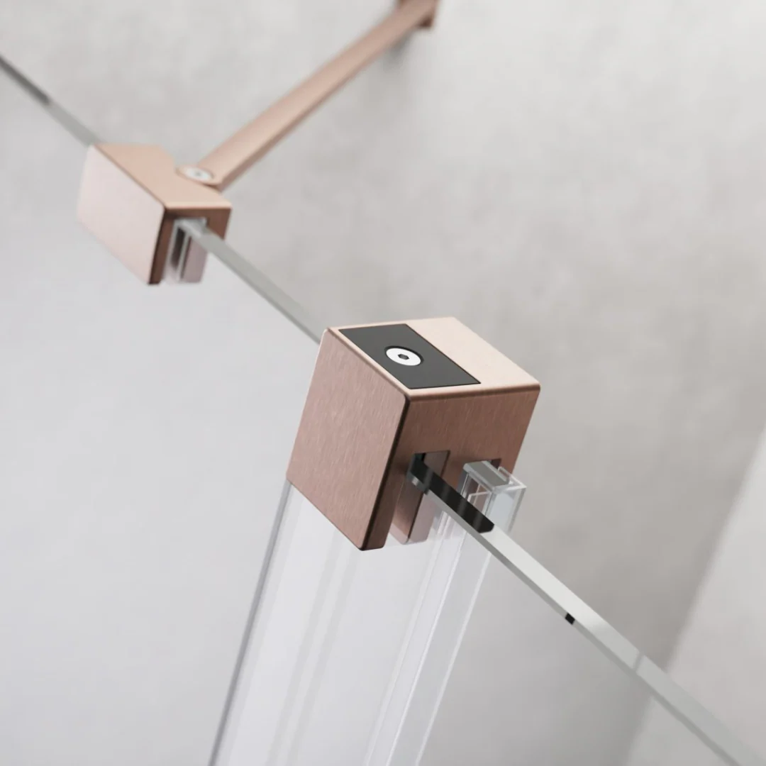 Radaway Furo Sliding Walk-In Shower Screen - Brushed Copper - Image 5