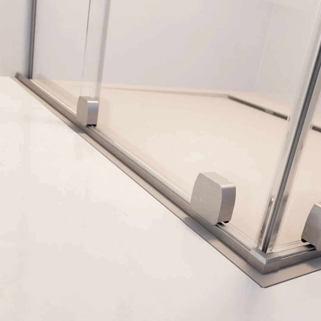 Radaway Furo Sliding Walk-In Shower Screen - Brushed Nickel - Image 4