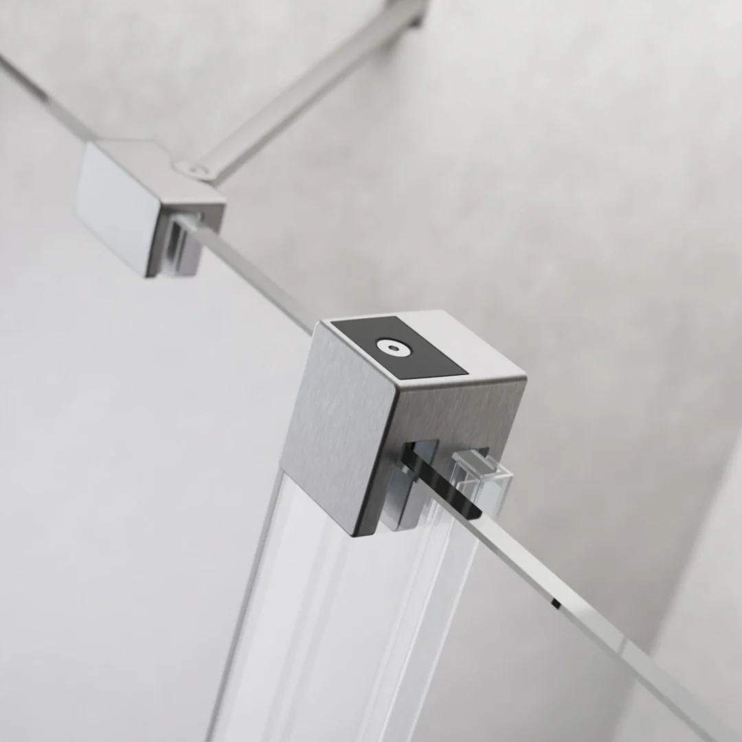 Radaway Furo Sliding Walk-In Shower Screen - Brushed Nickel - Image 5