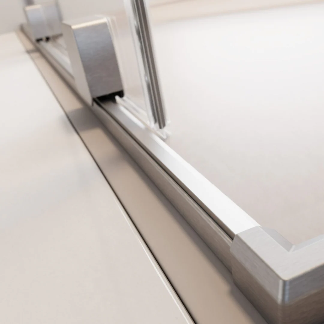 Radaway Furo Sliding Walk-In Shower Screen - Brushed Nickel - Image 7