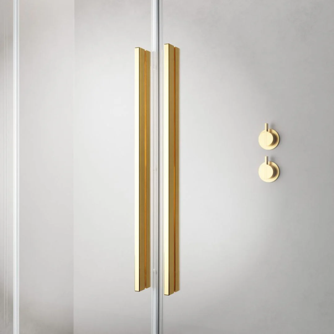Radaway Furo Sliding Walk-In Shower Screen - Gold - Image 8