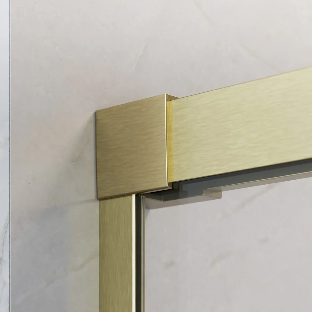 Radaway Idea DWJ Recess Shower Door – Brushed Gold, 6mm Glass - Image 3