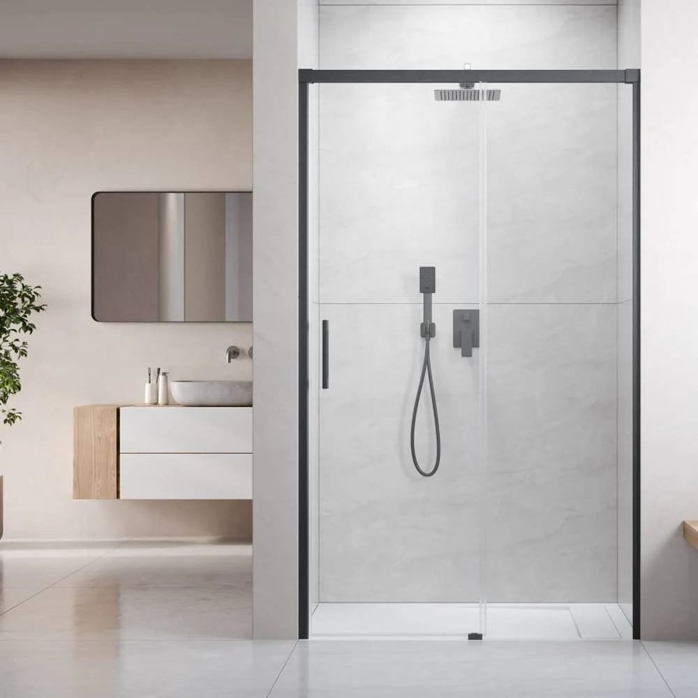 Radaway IDEA DWJ Shower Door - Brushed Gunmetal