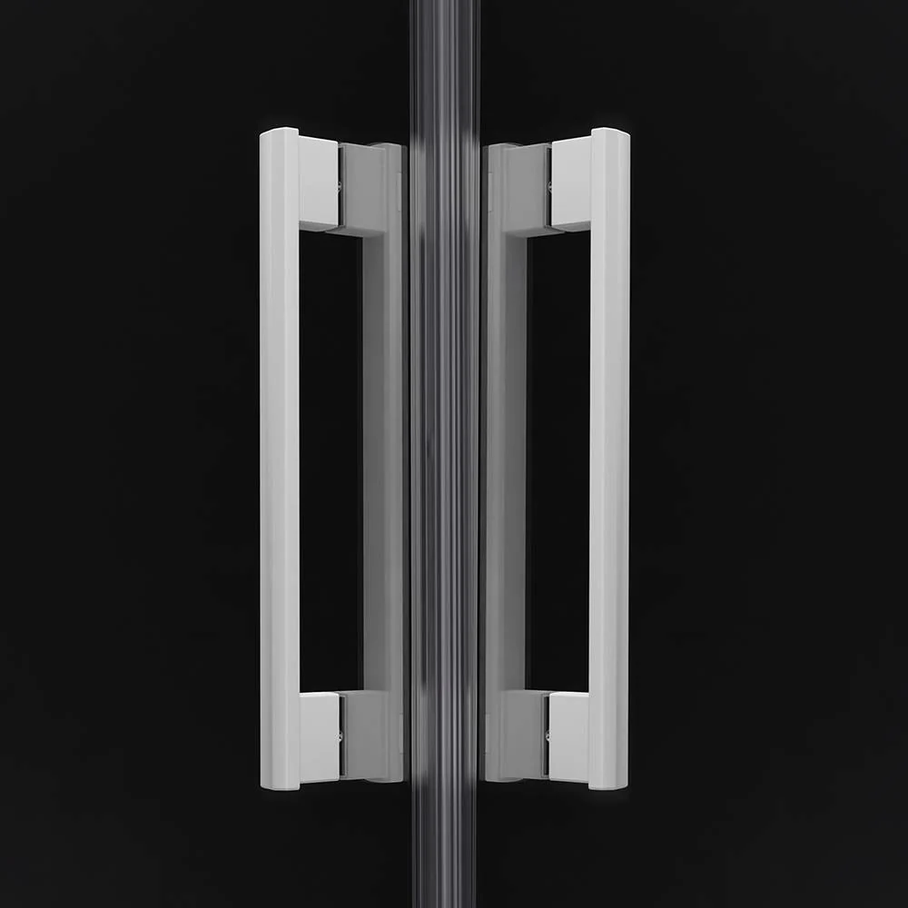 Radaway Idea KDJ Shower Enclosure – White Finish, 6mm Glass - Image 3