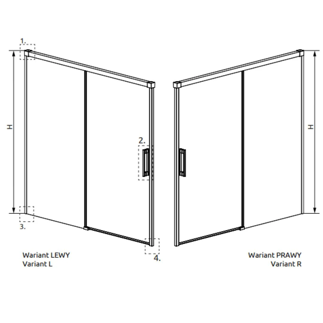 Radaway Idea PN DWJ Sliding Bath Screen - Chrome - Image 5