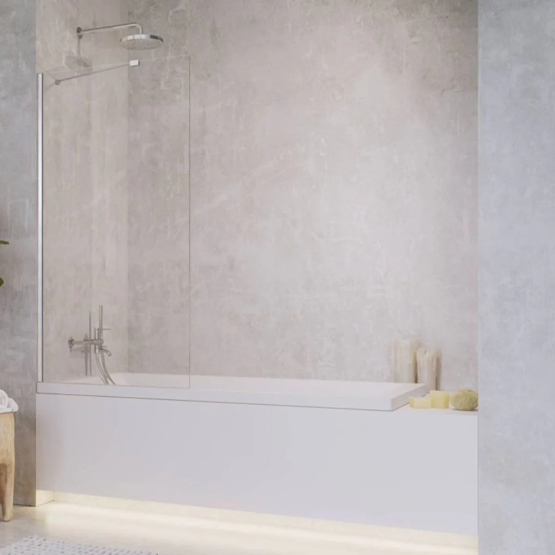 Radaway Idea PNJ II Bath Screen - Chrome