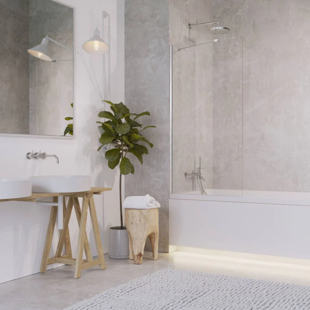 Radaway Idea PNJ II Bath Screen - Chrome - Image 2