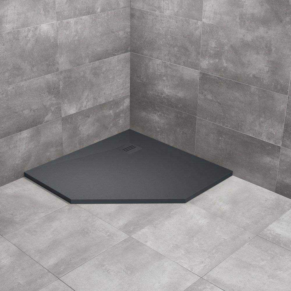 Kyntos PT Pentagon Textured Slate Shower Tray - Image 2