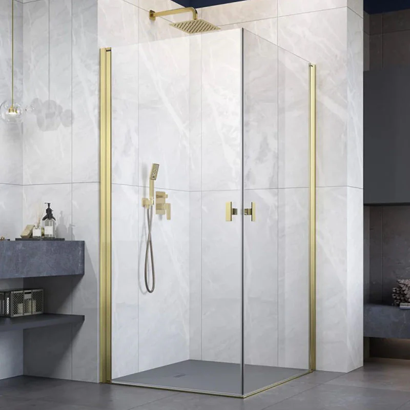Radaway NES KDD I Premium Shower Enclosure 6mm -  Brushed Gold