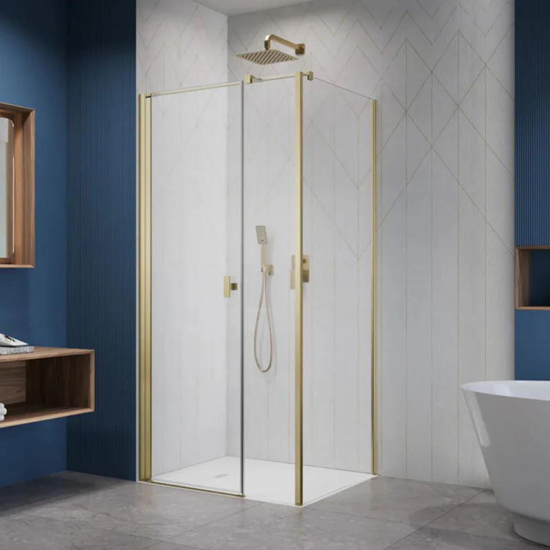 Radaway NES KDS I Premium Shower Enclosure 6mm -  Brushed Gold