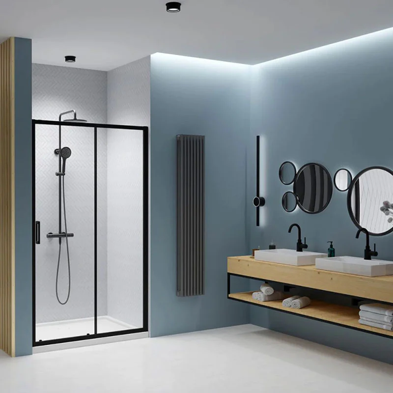 Radaway Premium Pro DWJ Shower Door – Matte Black, 6mm Glass - Image 2