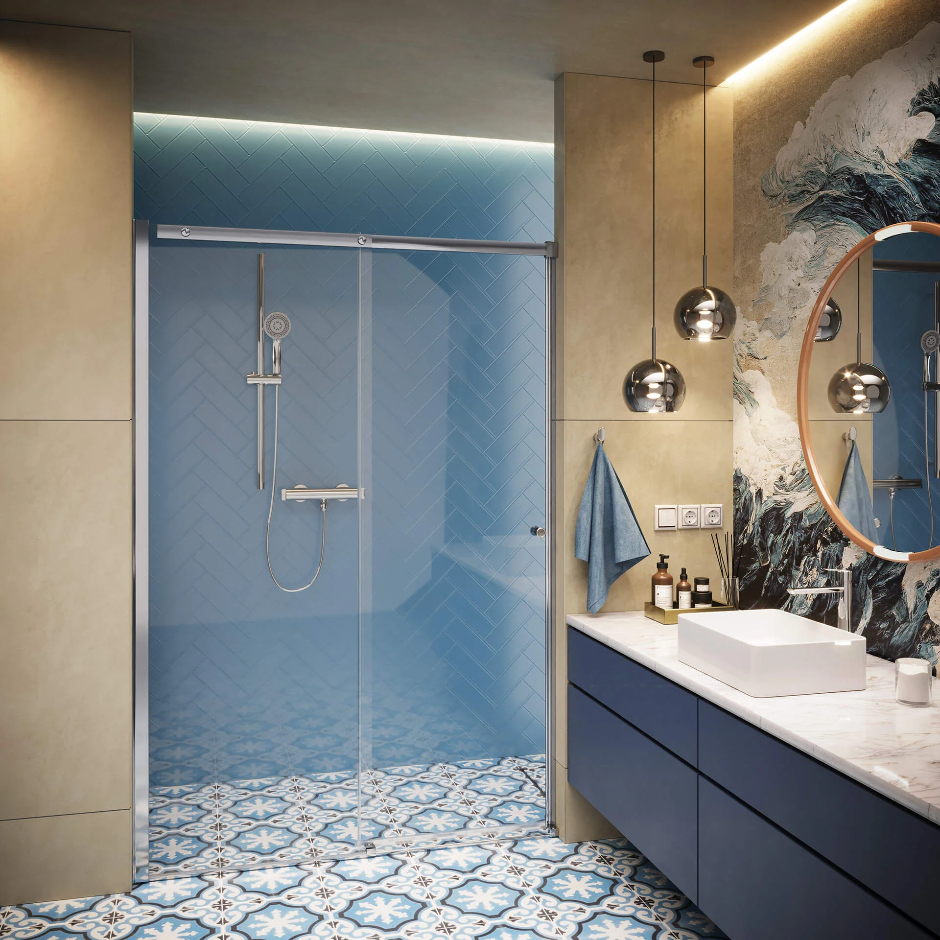 Shower mixer thermostatic - Image 2