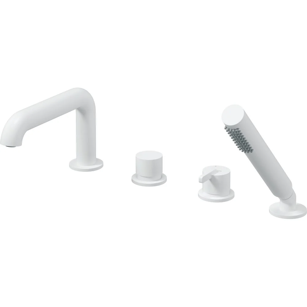 Silia Bath mixer, 4-hole, with shower set - Image 2