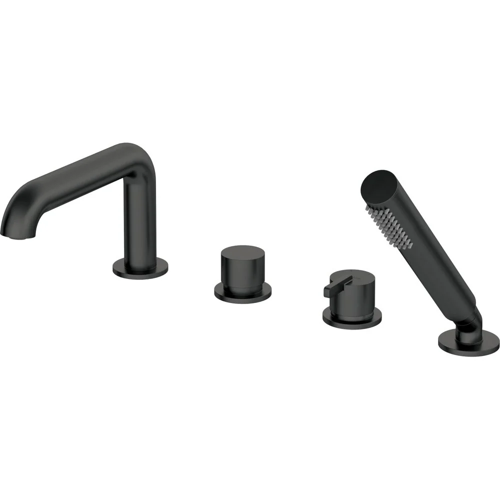Silia Bath mixer, 4-hole, with shower set - Image 9