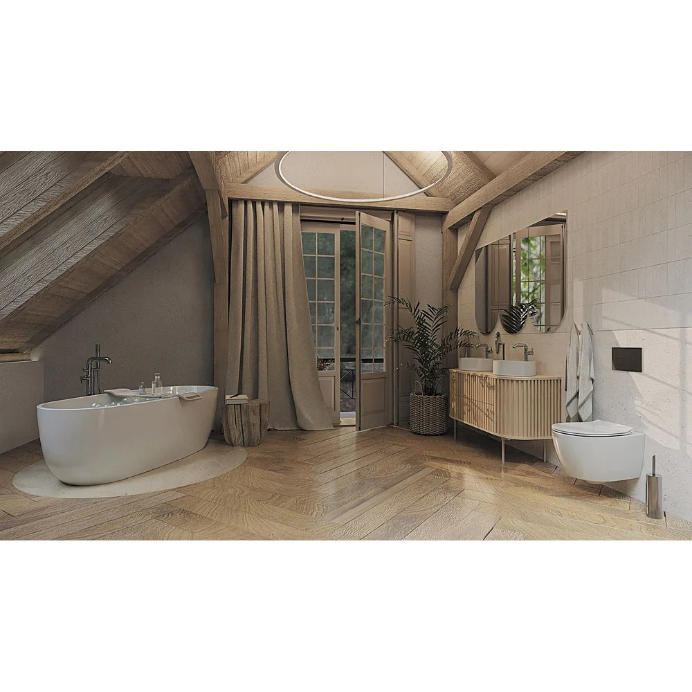 Silia Bath mixer, freestanding, with shower set - Image 2