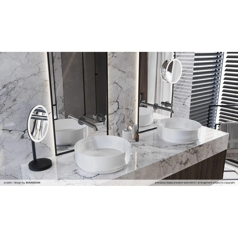 Silia Ceramic washbasin, countertop - Image 3