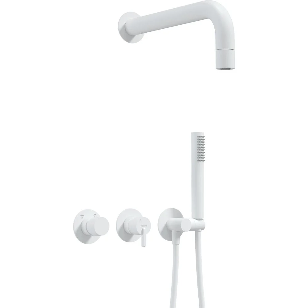 Silia Concealed shower set, with a fixed shower head - with horizontal mixer - Image 2