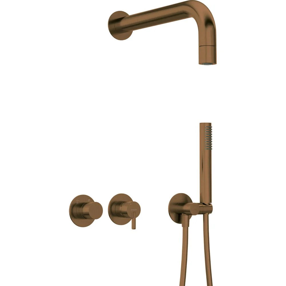 Silia Concealed shower set, with a fixed shower head - with horizontal mixer - Image 3