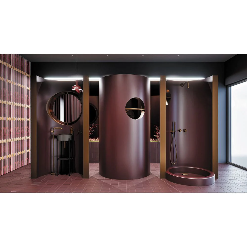 Silia Concealed shower set, with a fixed shower head - with horizontal mixer - Image 4