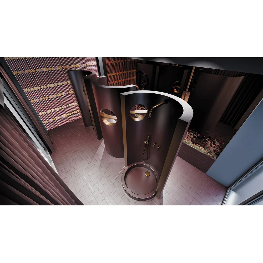 Silia Concealed shower set, with a fixed shower head - with horizontal mixer - Image 6