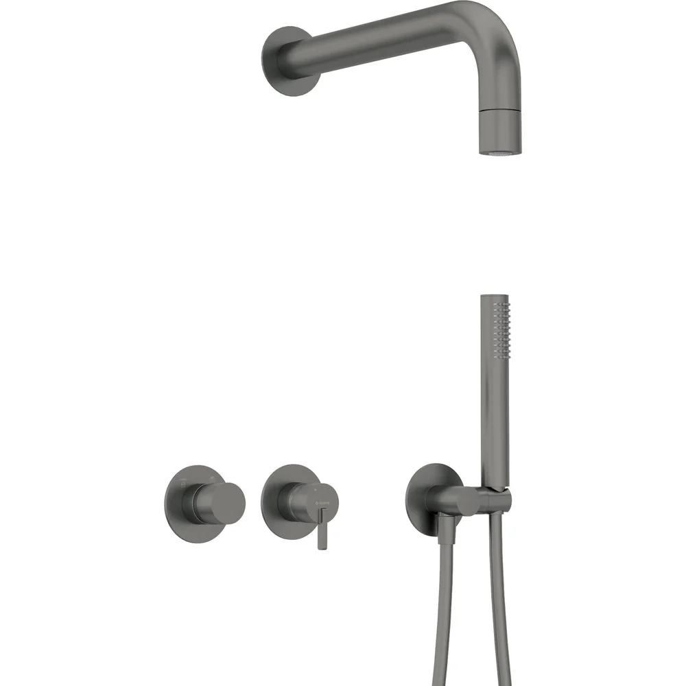 Silia Concealed shower set, with a fixed shower head - with horizontal mixer - Image 7