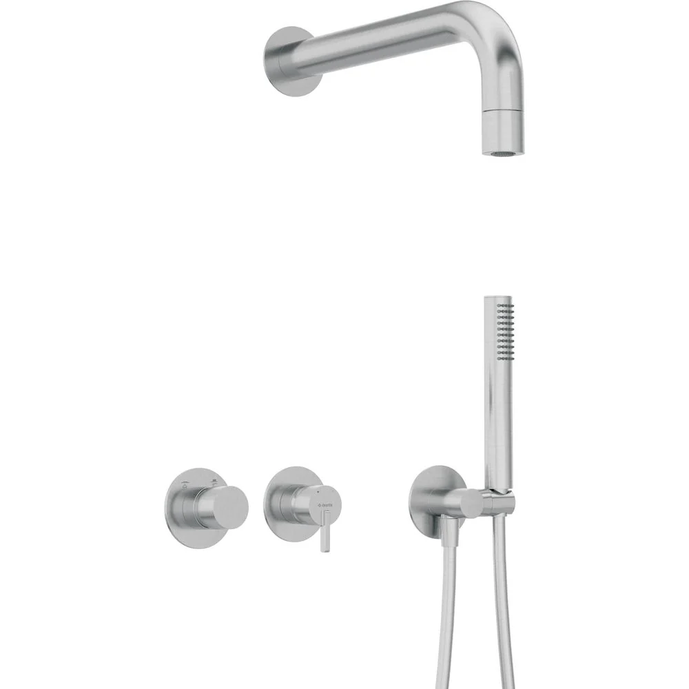 Silia Concealed shower set, with a fixed shower head - with horizontal mixer - Image 8