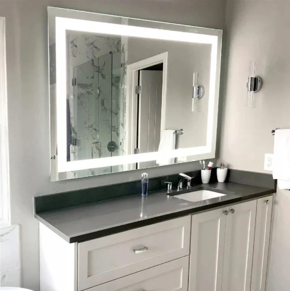 Sophie Rectangle LED Mirror 80cm x 60cm - Image 3