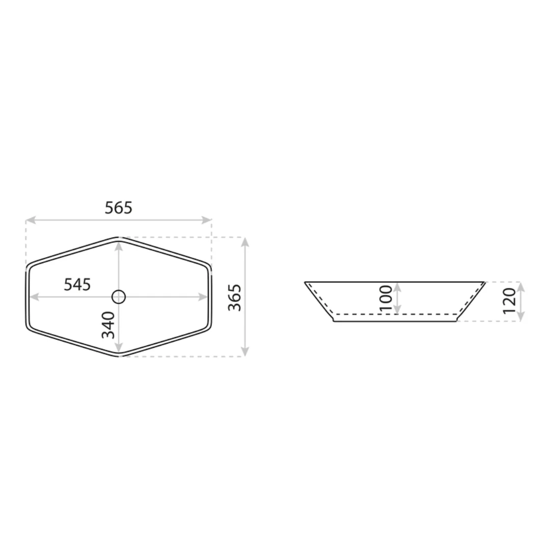 Sovena Countertop Basin White - Image 3