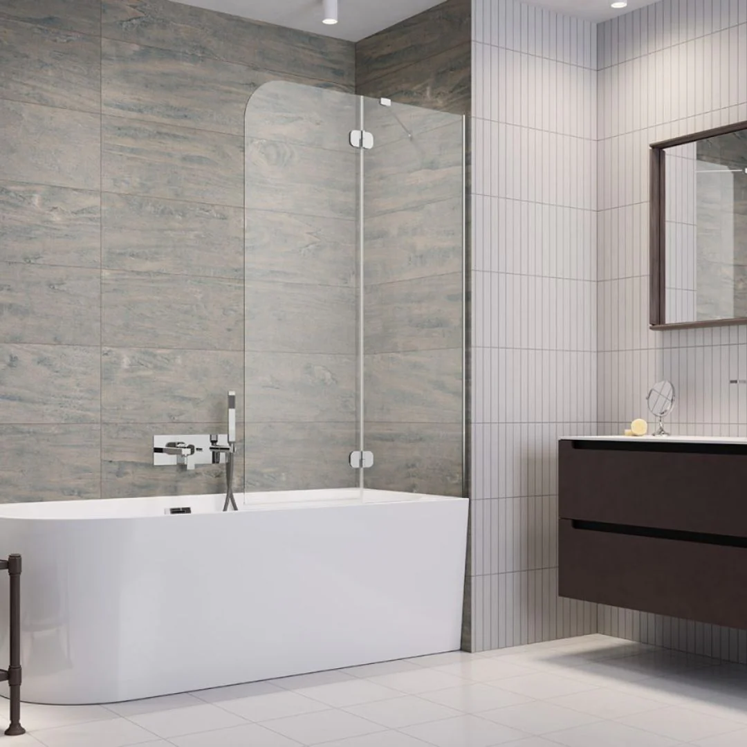 TORRENTA PND II Bath Screen - Chrome
