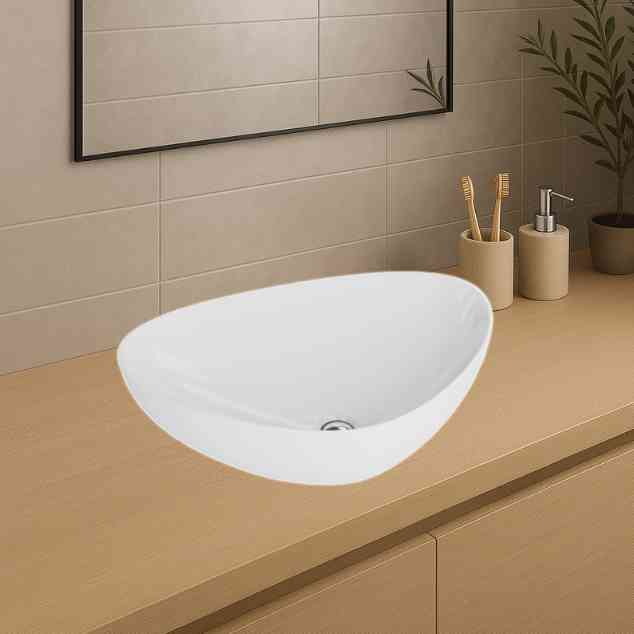 Triango Countertop Basin White