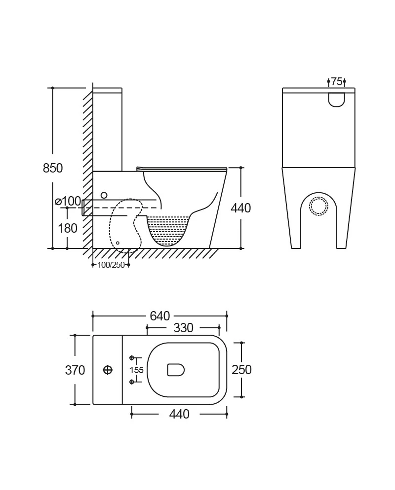 Luna Close Coupled Toilet - Image 3