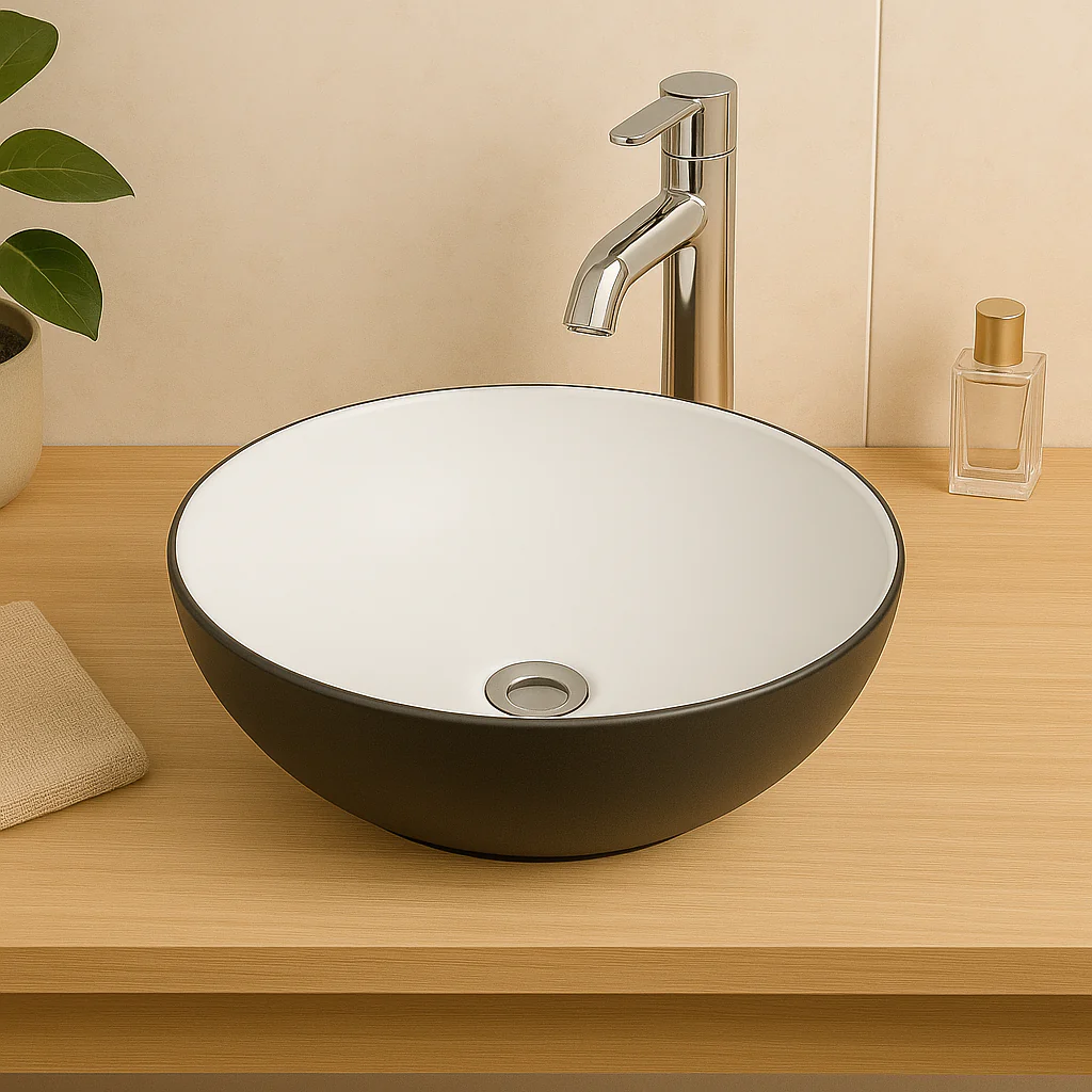 Twilight Countertop Basin - Black/White