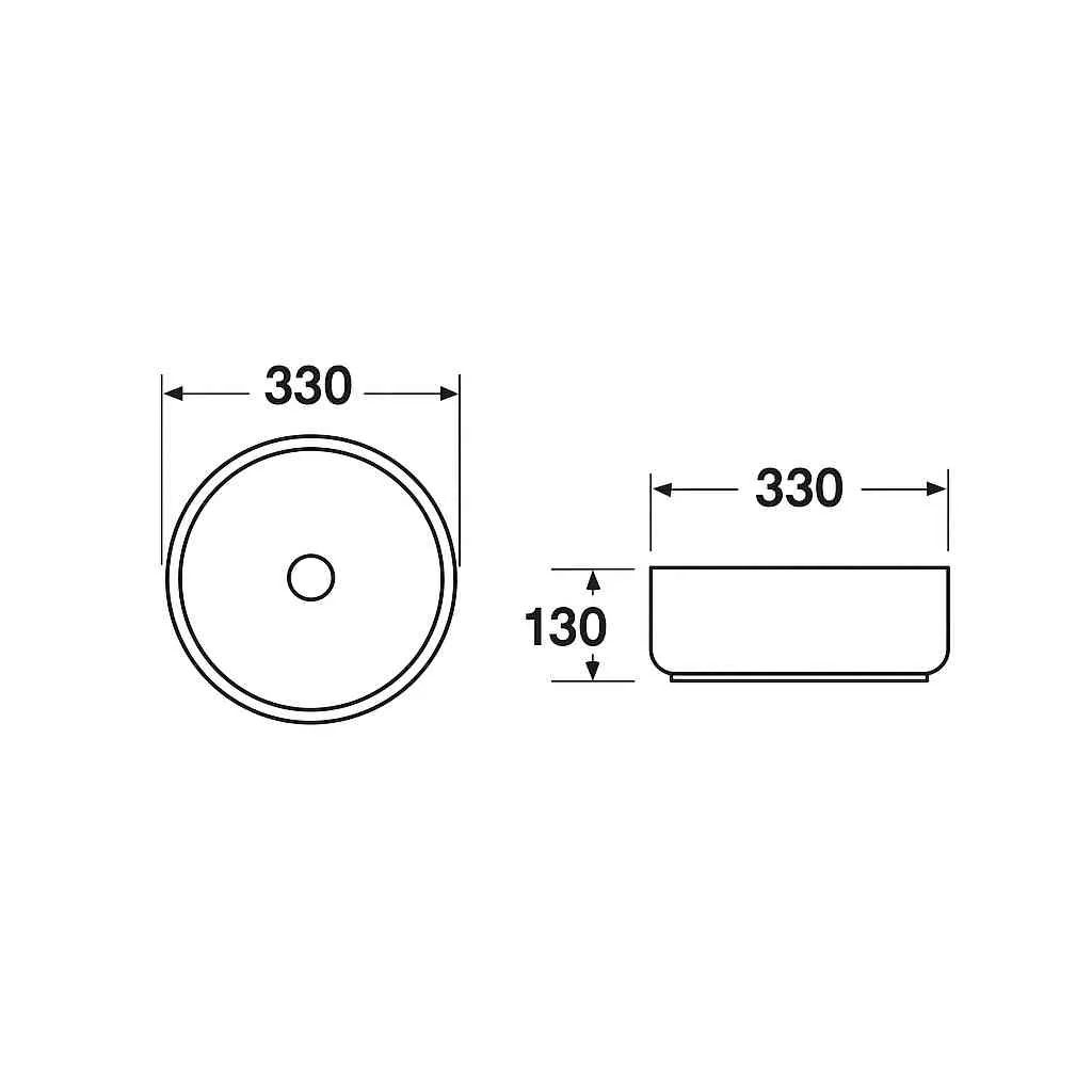 Twilight Countertop Basin - White - Image 3
