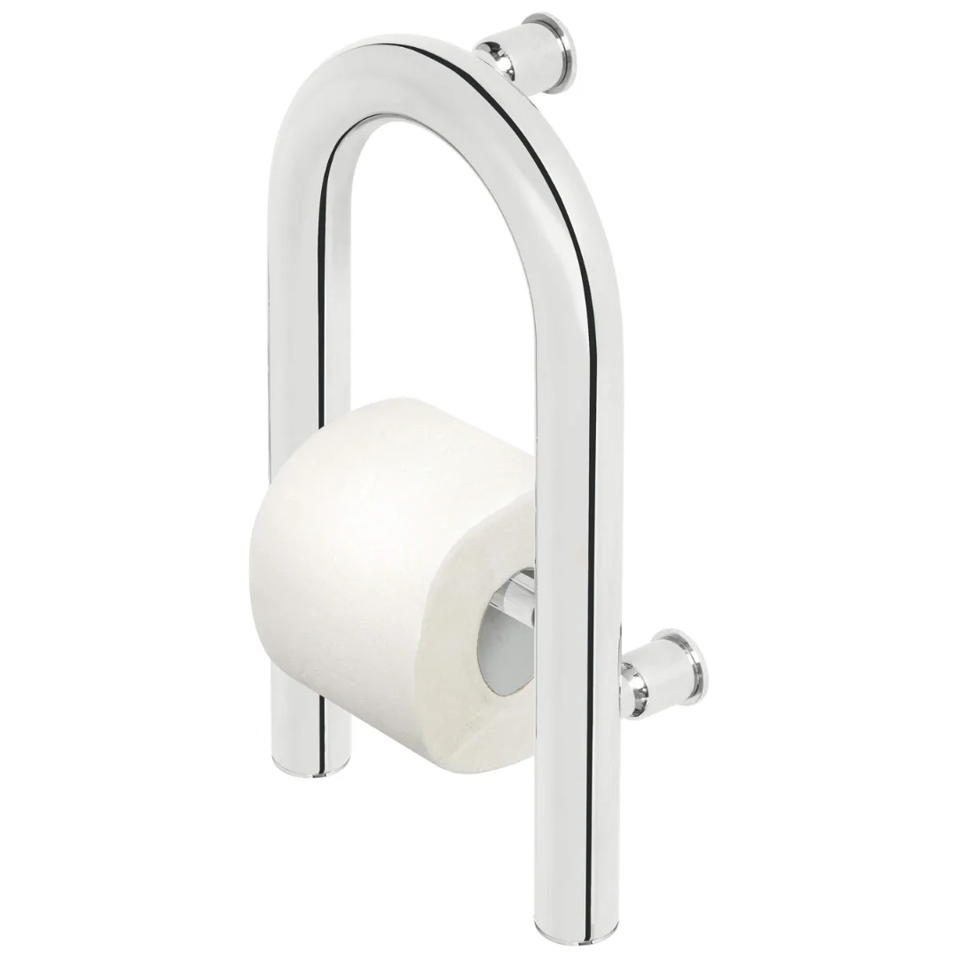 Vital Wall-mounted grab bar with space for toilet paper - 2in1 - Image 2