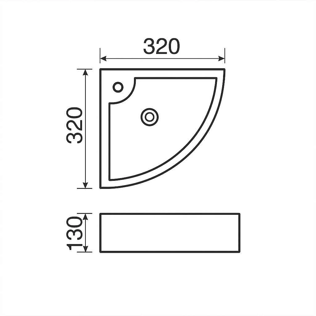 Space-saving corner bathroom basin - Image 3