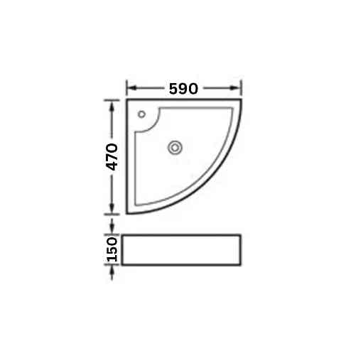 Space-saving corner bathroom basin - Image 5