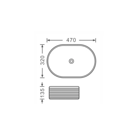 Citrine Countertop Washbasin - White - Image 3