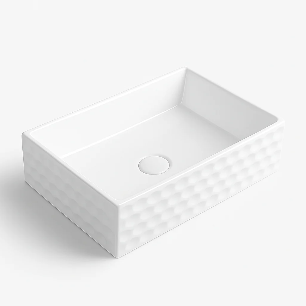 Diamond Countertop Basin - White - Image 2